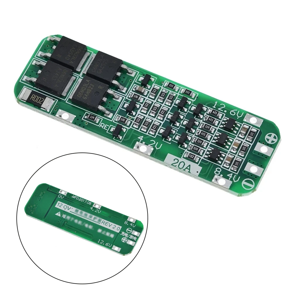 

3S 20A Li-ion Lithium Battery Protection Board 18650 Charger PCB BMS Protection Board For Drill Motor 12.6V Lipo Cell Module