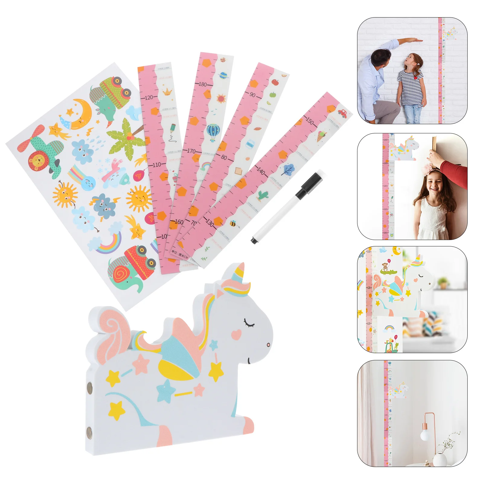 1 Set of Kids Growth Height Chart Kids Height Measuring Sticker Decorative Wall Sticker
1 Set of Kids Growth Height Chart Kids Height Measuring Sticker Decorative Wall Sticker