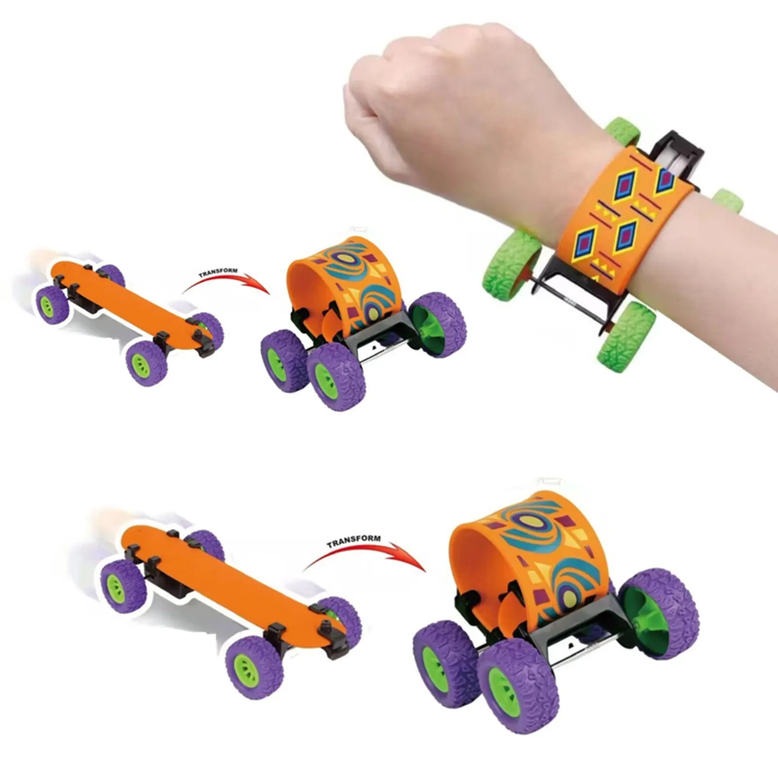 Novelty Scooter Bracelet Children Pull Back Car Toys Graffiti Scooter Pat Circle Bracelet Creative Collision Deformation Scooter
Novelty Scooter Bracelet Children Pull Back Car Toys Graffiti Scooter Pat Circle Bracelet Creative Collision Deformation Scooter