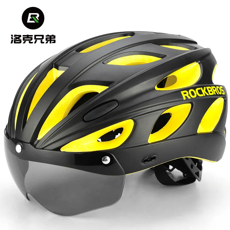 

LOOKO Cycling Helmet Mountain Road Bicycle Helmet with Goggles Polarized One-piece Molding Colorful Men and Women