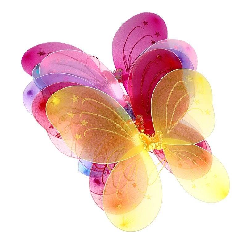 3Pcs Fairy Butterfly Wings Wand Headband Princess Costume Sets Kids Girls Colorful Stage WearTutu Skirt
3Pcs Fairy Butterfly Wings Wand Headband Princess Costume Sets Kids Girls Colorful Stage WearTutu Skirt
