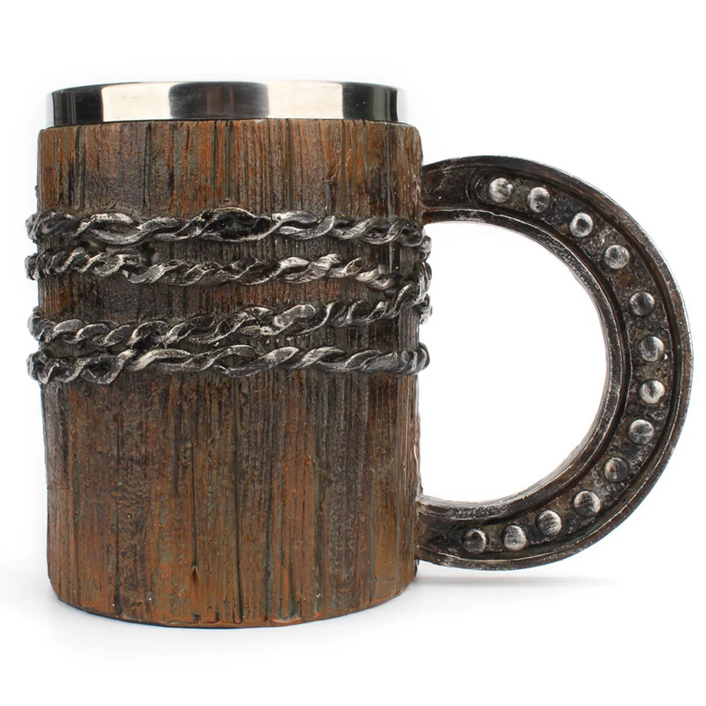 600ml Creative Mug Medieval Nordic Style Resin Stainless Steel Retro Gothic Tankard Coffee Cup Tea Pub Bar Party Gift
600ml Creative Mug Medieval Nordic Style Resin Stainless Steel Retro Gothic Tankard Coffee Cup Tea Pub Bar Party Gift