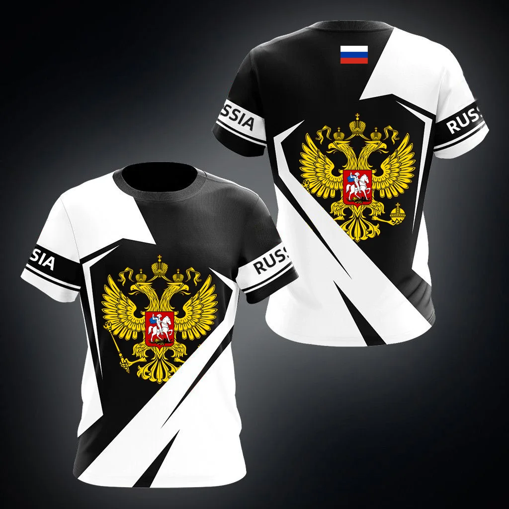 Russia Flag & Coat of Arms Graphic Tee Summer Casual Streetwear Men's Fashion O-neck T-shirts Boys Oversized Short Sleeve Tops
Russia Flag & Coat of Arms Graphic Tee Summer Casual Streetwear Men's Fashion O-neck T-shirts Boys Oversized Short Sleeve Tops