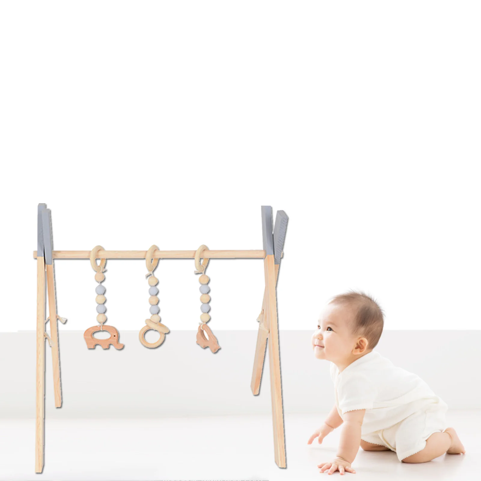 Wooden Baby Play Gym 3 Hangings Sensory Toy Stage-Based Developmental Activity For Baby To Toddler Fun Activity Hangings
Wooden Baby Play Gym 3 Hangings Sensory Toy Stage-Based Developmental Activity For Baby To Toddler Fun Activity Hangings