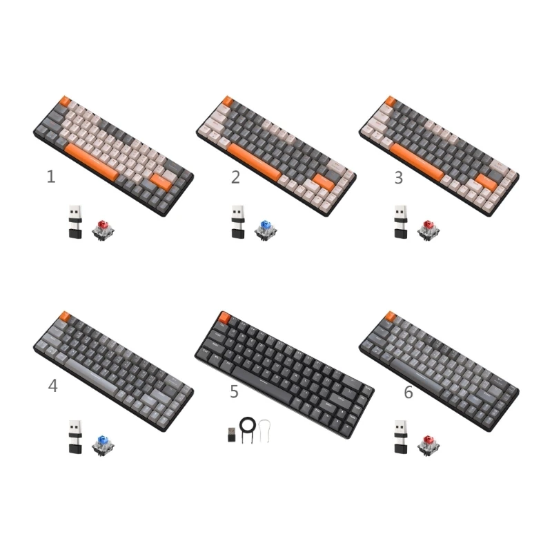 K68 Keyboard Gaming Mechanical Keyboard 2.4G Wireless Keypad Bluetooth-compatible USB+Type-C Keyboards Gamer Keyboard
K68 Keyboard Gaming Mechanical Keyboard 2.4G Wireless Keypad Bluetooth-compatible USB+Type-C Keyboards Gamer Keyboard