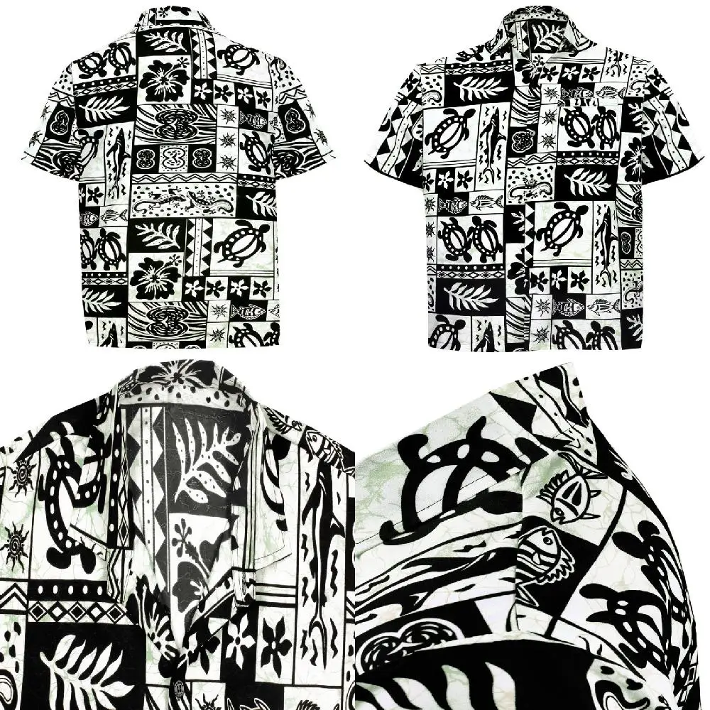 Lovely Summer Aloha Hawaiian Tropical Turtle Printed Beach Shirt for Men - S Black Short Sleeve Button Down Closure Party Shirt,
Lovely Summer Aloha Hawaiian Tropical Turtle Printed Beach Shirt for Men - S Black Short Sleeve Button Down Closure Party Shirt,