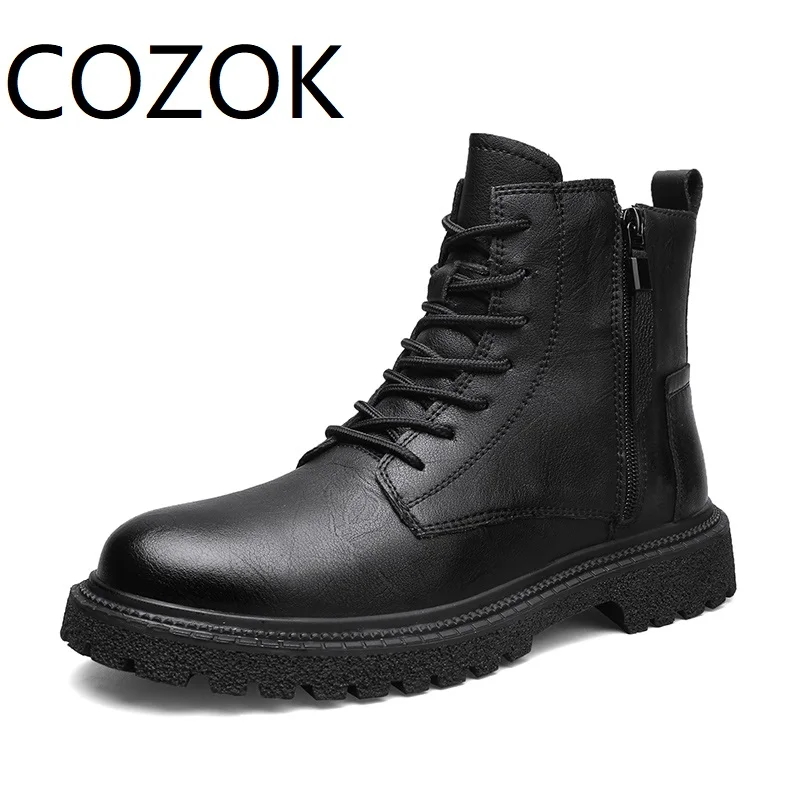 COZOK мужская обувь осень-зима классические кожаные мужские Ботинки Martin модные рыцарские ботинки
COZOK мужская обувь осень-зима классические кожаные мужские Ботинки Martin модные рыцарские ботинки