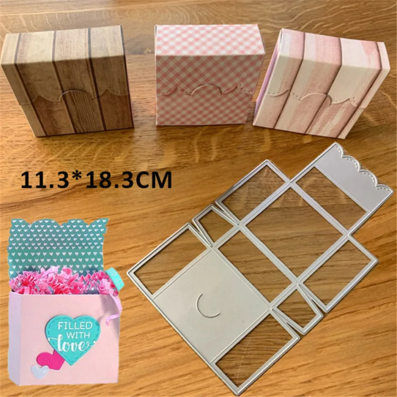 Folding Box Metal Cutting Dies for Scrapbooking Handmade Tools Mold Cut Stencil New DIY Card Make Mould Model Craft Decoration
Folding Box Metal Cutting Dies for Scrapbooking Handmade Tools Mold Cut Stencil New DIY Card Make Mould Model Craft Decoration