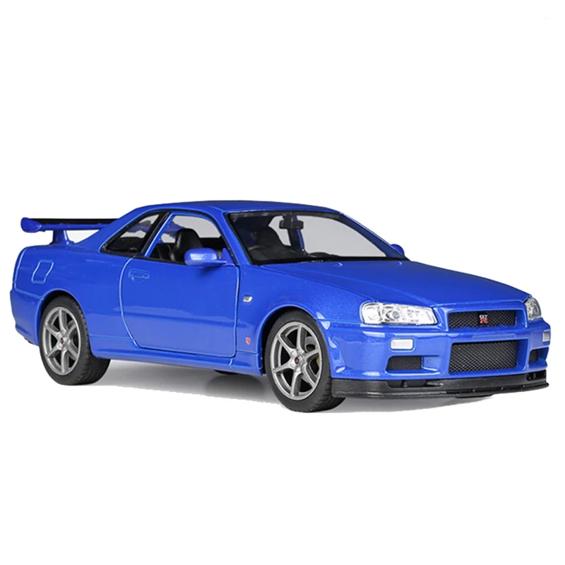 1/24 Nissan GTR R34 Alloy Sports Car Model Diecasts Metal Toy Vehicles Metal Toy Car Model Simulation Toy Gifts For Kids Blue
1/24 Nissan GTR R34 Alloy Sports Car Model Diecasts Metal Toy Vehicles Metal Toy Car Model Simulation Toy Gifts For Kids Blue