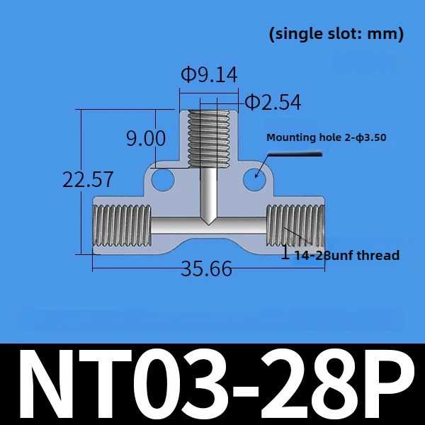 Трехходовой пластиковый соединитель 1/4-28 NT03-28P/E
Трехходовой пластиковый соединитель 1/4-28 NT03-28P/E