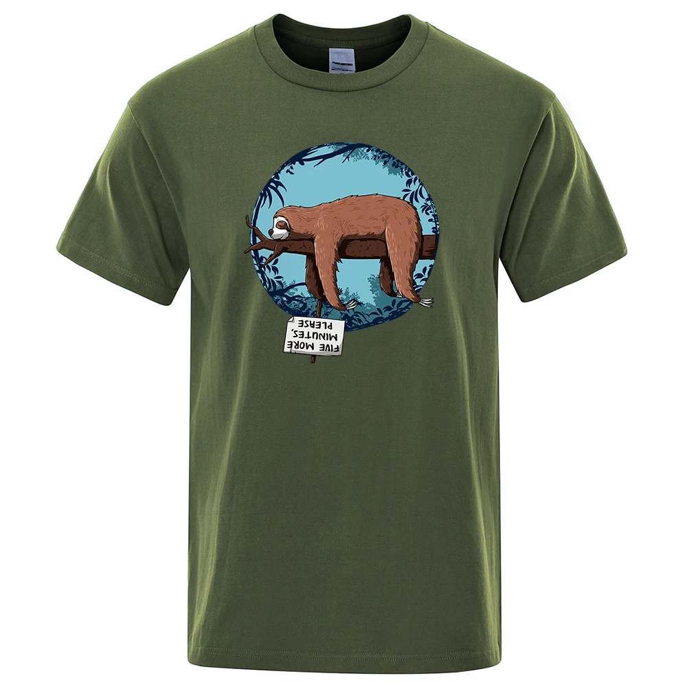 Lazy Sloth Print T-Shirt Men Creativity Oversized Tshirt Summer Loose T Shirts Cotton Oversize Hip Hop Eco-Friendly Man Clothing
Lazy Sloth Print T-Shirt Men Creativity Oversized Tshirt Summer Loose T Shirts Cotton Oversize Hip Hop Eco-Friendly Man Clothing