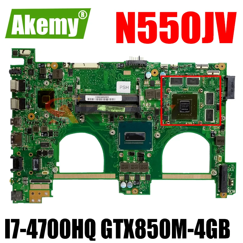 Материнская плата для ноутбука ASUS VivoBook N550JK N550JX Q550JV G550JK 
Материнская плата для ноутбука ASUS VivoBook N550JK N550JX Q550JV G550JK