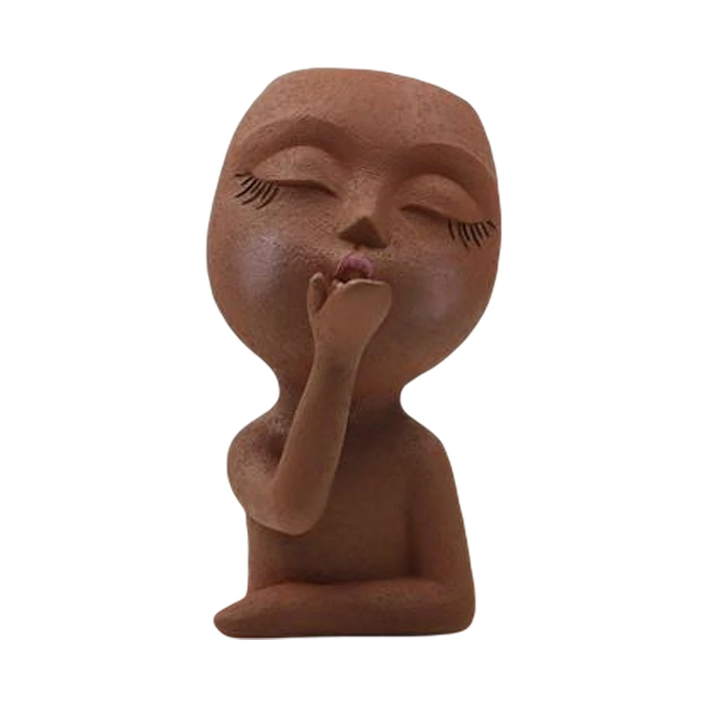 Blowing Kiss Girl Resin Flower Pot Sculpture Green Plant Flowers Succulent Balcony Potting Pot Landscape Art Decorative Ornament
Blowing Kiss Girl Resin Flower Pot Sculpture Green Plant Flowers Succulent Balcony Potting Pot Landscape Art Decorative Ornament