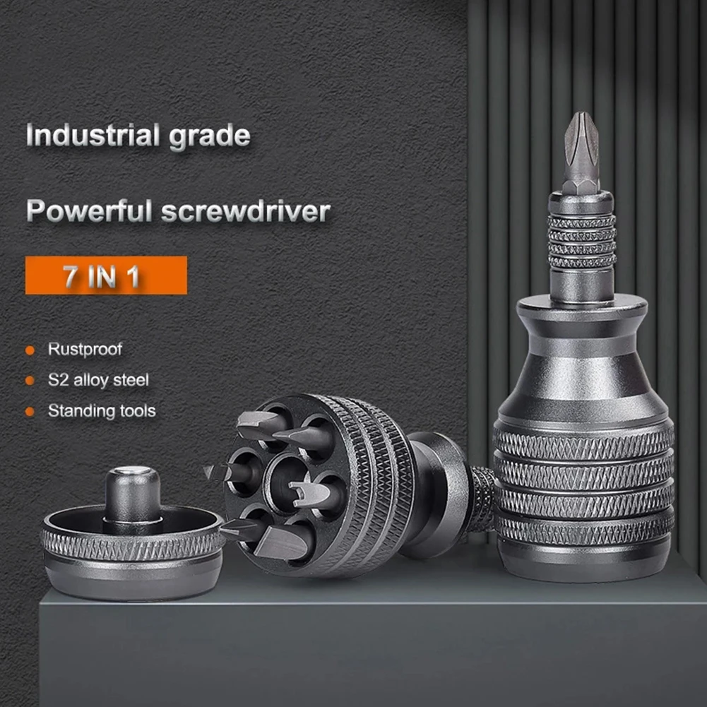 6 In1 Titanium Magnetic Screwdriver 1/4 Inch Nutdrivers Drill Bit Home Repair Hand Tools High Quality
6 In1 Titanium Magnetic Screwdriver 1/4 Inch Nutdrivers Drill Bit Home Repair Hand Tools High Quality