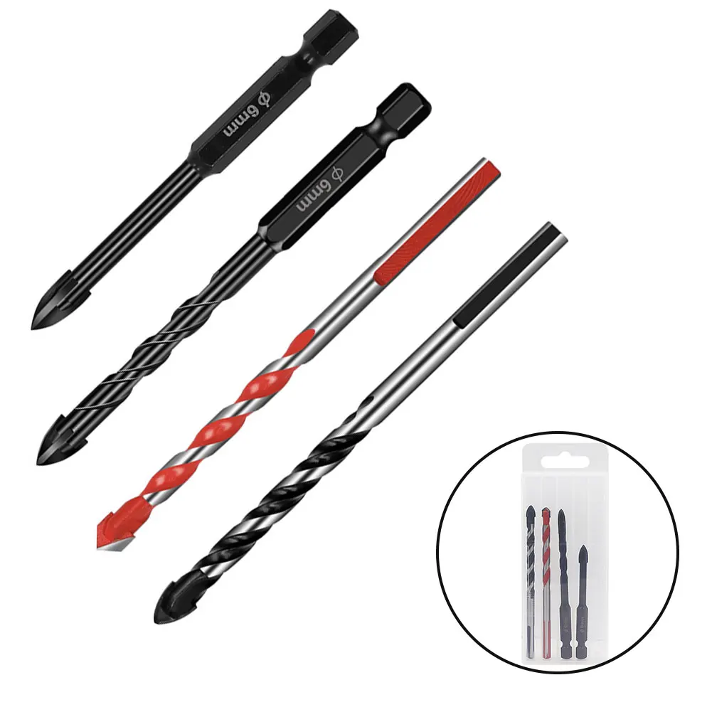 4Pcs/set Drill Bit Titanium 4 Cutting Edges For Ceramic Granite Tiles Glass Stone Wood Concrete Wall Drilling Hole Power Tools
4Pcs/set Drill Bit Titanium 4 Cutting Edges For Ceramic Granite Tiles Glass Stone Wood Concrete Wall Drilling Hole Power Tools