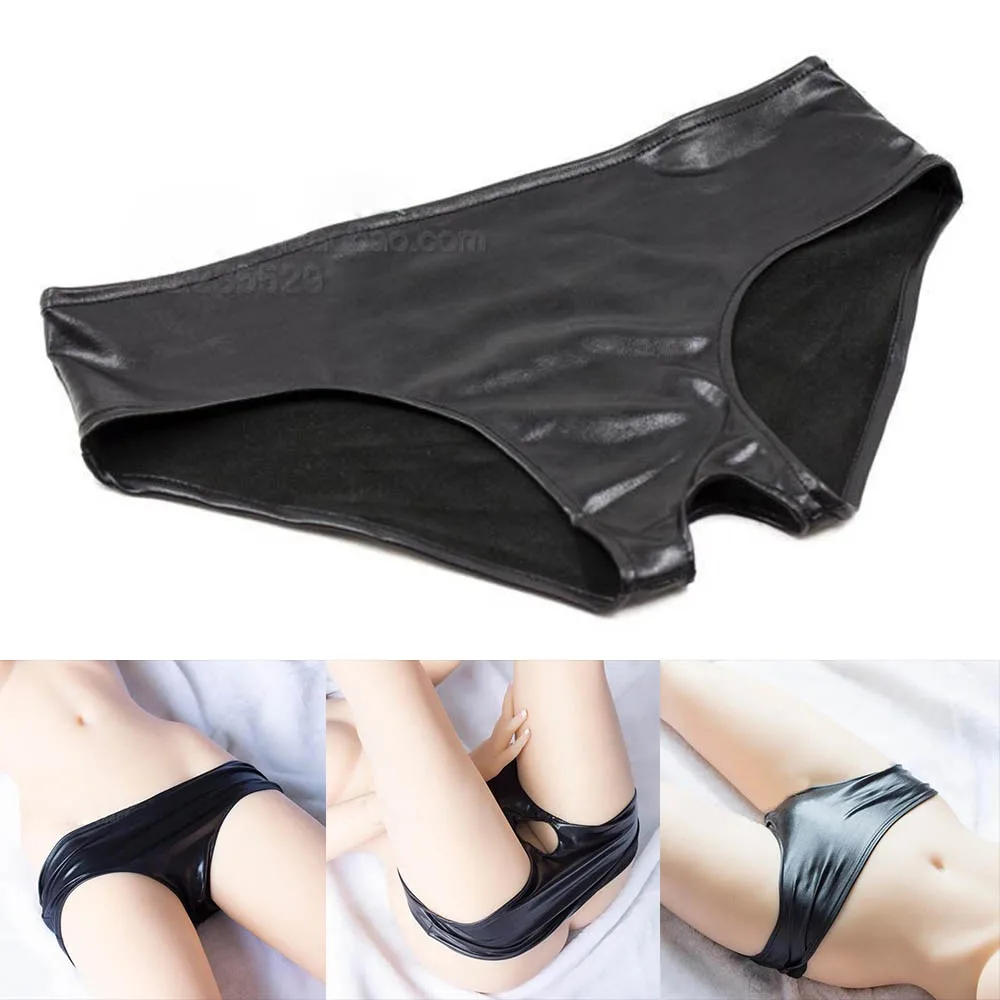 Women's Sexy Underwear Wet Look G-String Open Crotch Panties Underpants Lingerie Faux Leather Lingeries Black Shiny Glossy Pants
Women's Sexy Underwear Wet Look G-String Open Crotch Panties Underpants Lingerie Faux Leather Lingeries Black Shiny Glossy Pants