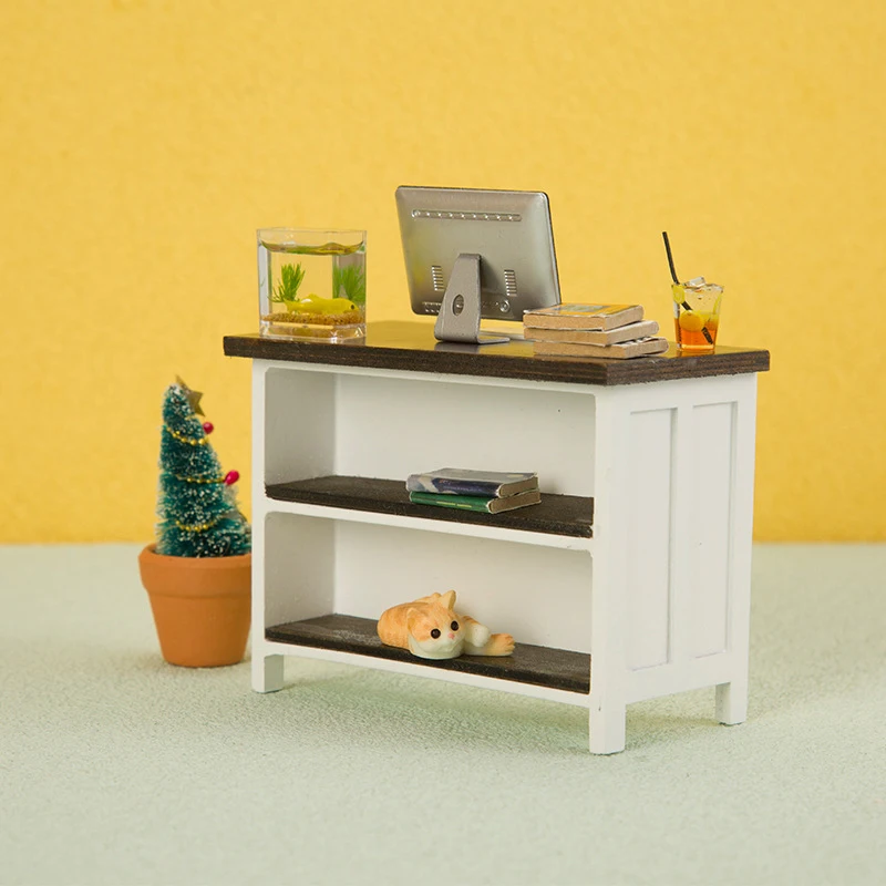 1:12 Dollhouse Miniature Desk Double Layer Storage Table Furniture Model Decor Toy Doll House Accessories 
1:12 Dollhouse Miniature Desk Double Layer Storage Table Furniture Model Decor Toy Doll House Accessories