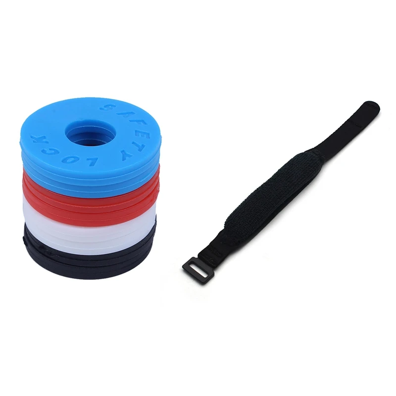 4 Pair Strap Locks-2 Red, 2 Blue, 2 Black, 2 White & 1 Pcs Guitar Fret Strings Mute Noise Damper Muter Wraps L
4 Pair Strap Locks-2 Red, 2 Blue, 2 Black, 2 White & 1 Pcs Guitar Fret Strings Mute Noise Damper Muter Wraps L