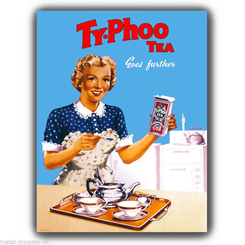 SIGN METAL WALL PLAQUE Typhoo Tea Vintage Retro poster art print kitchen picture 
SIGN METAL WALL PLAQUE Typhoo Tea Vintage Retro poster art print kitchen picture