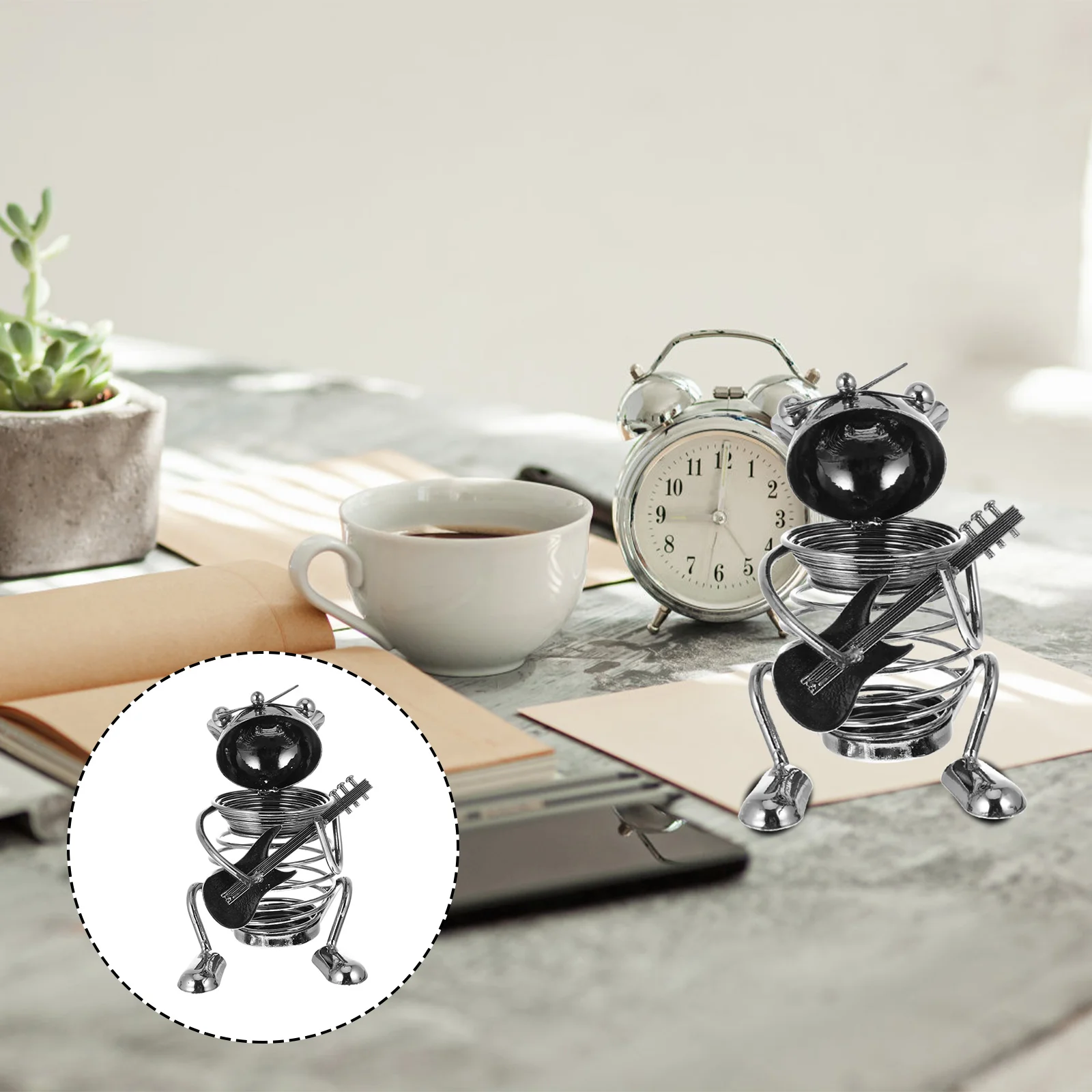 Metal Holder Office Storage Sculpture Desktop Desk Iron Pen Adornment Ornament Figurine Spring Pot Accessories Decor Box
Metal Holder Office Storage Sculpture Desktop Desk Iron Pen Adornment Ornament Figurine Spring Pot Accessories Decor Box