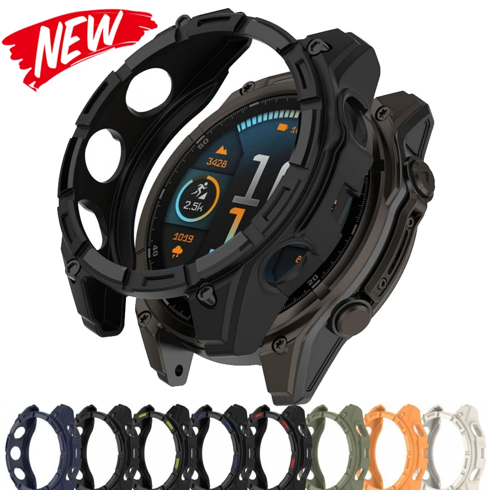 Silicone Protective Cover for Garmin Fenix 8 51mm 47mm 43mm Soft Case 43 Watch Accessories