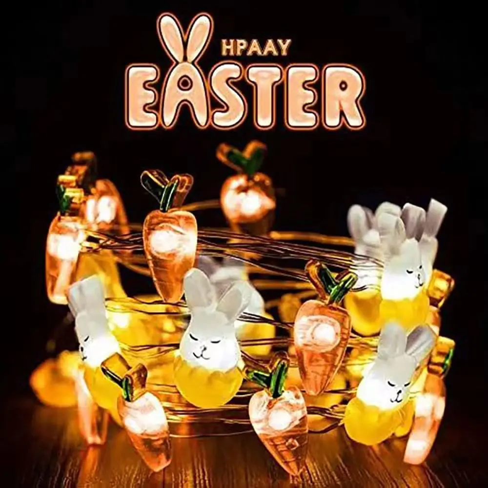 2M 20LED Easter Eggs String Lights Bunny Easter Rabbit Light Colorful Eggs Chicks Carrot Happy Easter Day Home Decor
2M 20LED Easter Eggs String Lights Bunny Easter Rabbit Light Colorful Eggs Chicks Carrot Happy Easter Day Home Decor
