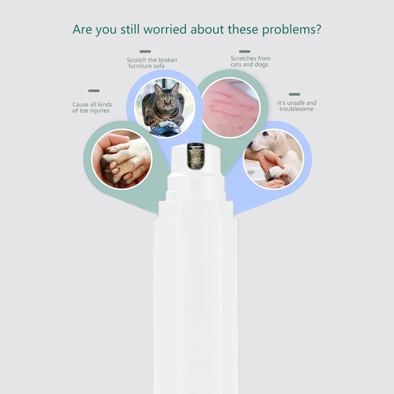 Dog Nail Grinder For Dogs Cats, Super Quiet Nail File Pet Nail Grinder Painless Paws Grooming Professional Nail Grinder
Dog Nail Grinder For Dogs Cats, Super Quiet Nail File Pet Nail Grinder Painless Paws Grooming Professional Nail Grinder