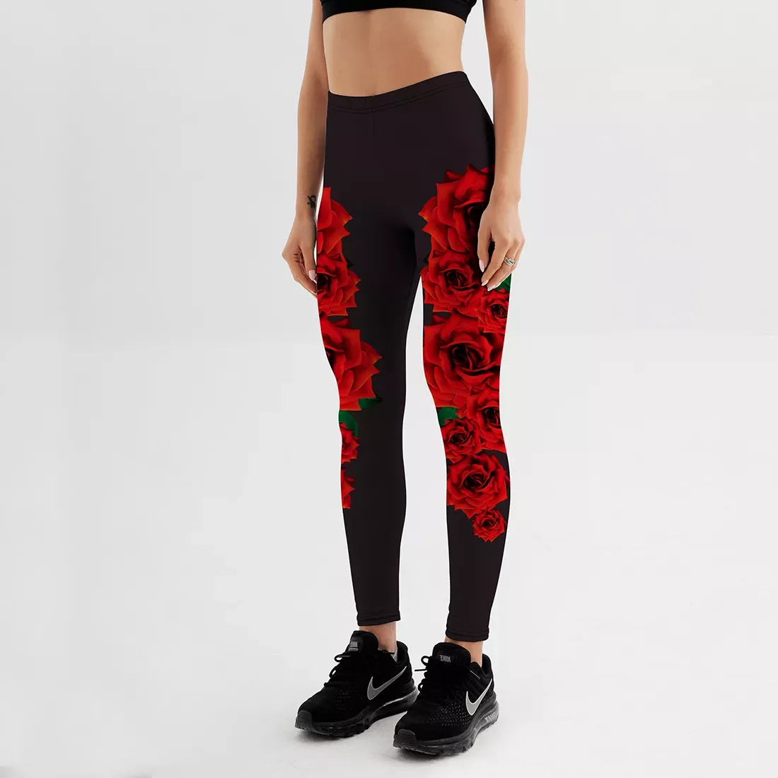 New2022 New Style Women Push Up Skinny Polyester Leggings Red Rose Pattern Printing Elastic Force Fitness Leggings
New2022 New Style Women Push Up Skinny Polyester Leggings Red Rose Pattern Printing Elastic Force Fitness Leggings