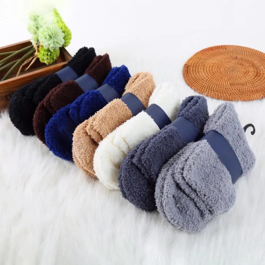 Universal 1 Pair Stylish Winter Warm Sleep Bed Floor Home Fluffy Socks Pure Color Warm Socks Good Elastic for Leisure
Universal 1 Pair Stylish Winter Warm Sleep Bed Floor Home Fluffy Socks Pure Color Warm Socks Good Elastic for Leisure