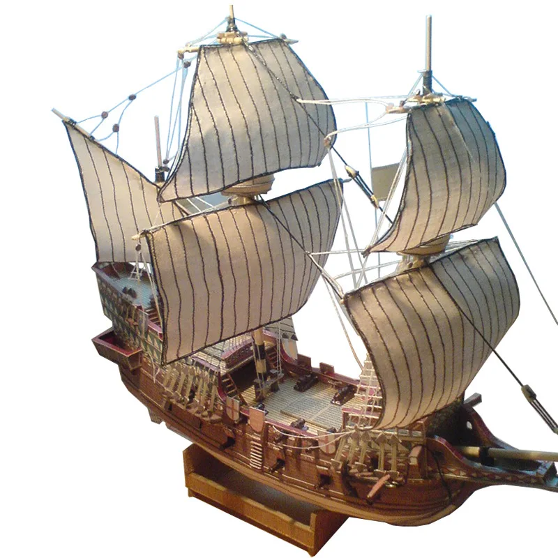 1:100 3D England Golden Hind Galleon Ship Boat Paper Model Assemble Hand Work Funny Puzzle Game DIY Kids toys for children gift
1:100 3D England Golden Hind Galleon Ship Boat Paper Model Assemble Hand Work Funny Puzzle Game DIY Kids toys for children gift