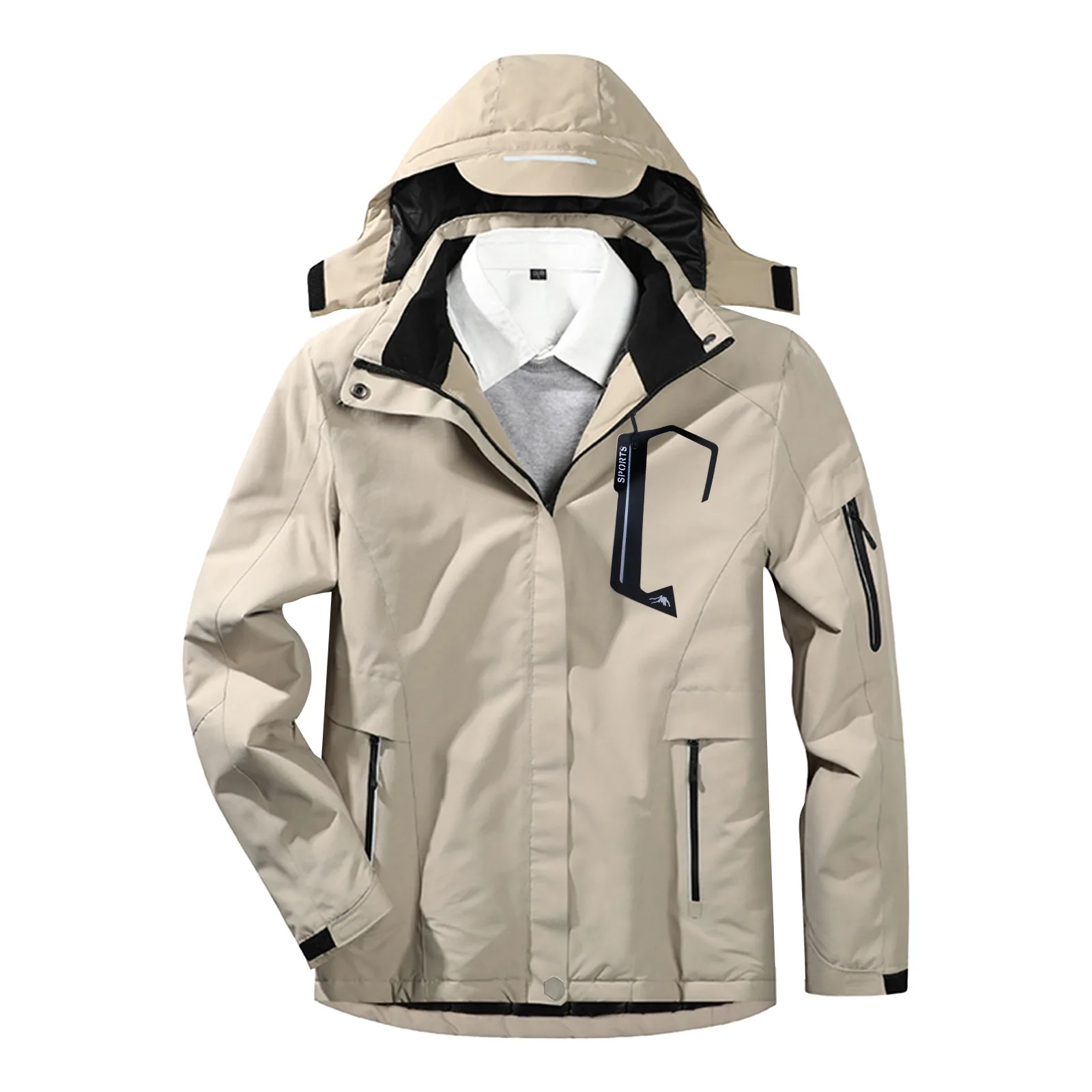 3 Man With Detachable Charging Coat Color Jackets USB Hat Heating Soild Hiking Warm Heating Area Jackets Velvet jackets for men
3 Man With Detachable Charging Coat Color Jackets USB Hat Heating Soild Hiking Warm Heating Area Jackets Velvet jackets for men
