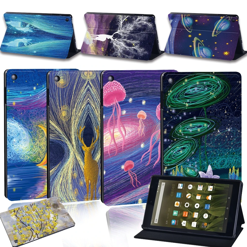 Leather Smart Flip Case Stand Cover for Amazon Fire 7 (5/7/9th) Fire HD 8 (6/7/8th) Fire HD 10(5/7/9th) Shockproof Tablet Case
Leather Smart Flip Case Stand Cover for Amazon Fire 7 (5/7/9th) Fire HD 8 (6/7/8th) Fire HD 10(5/7/9th) Shockproof Tablet Case
