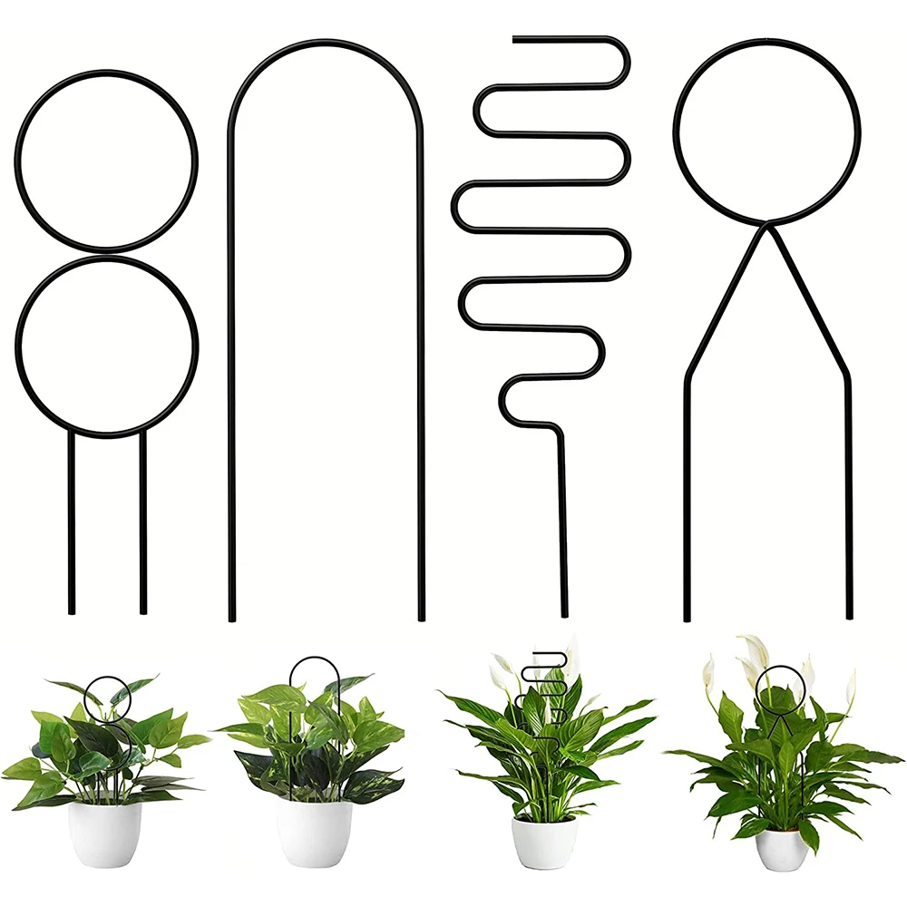 4PCS Small Metal Trellis for Potted Plants Black/Gold Mini Trellis for Climbing Plants Indoor Garden Potted Plants Support Stake
4PCS Small Metal Trellis for Potted Plants Black/Gold Mini Trellis for Climbing Plants Indoor Garden Potted Plants Support Stake