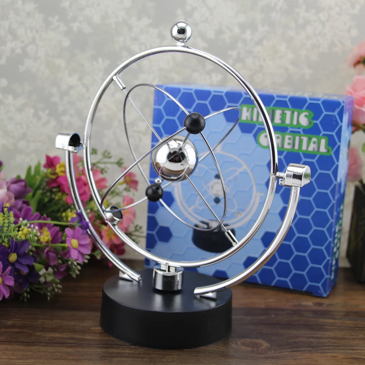 Perpetual Motion Physics Science Toys: Motion Swing Revolving Balls for Home Office Desk Decoration
Perpetual Motion Physics Science Toys: Motion Swing Revolving Balls for Home Office Desk Decoration