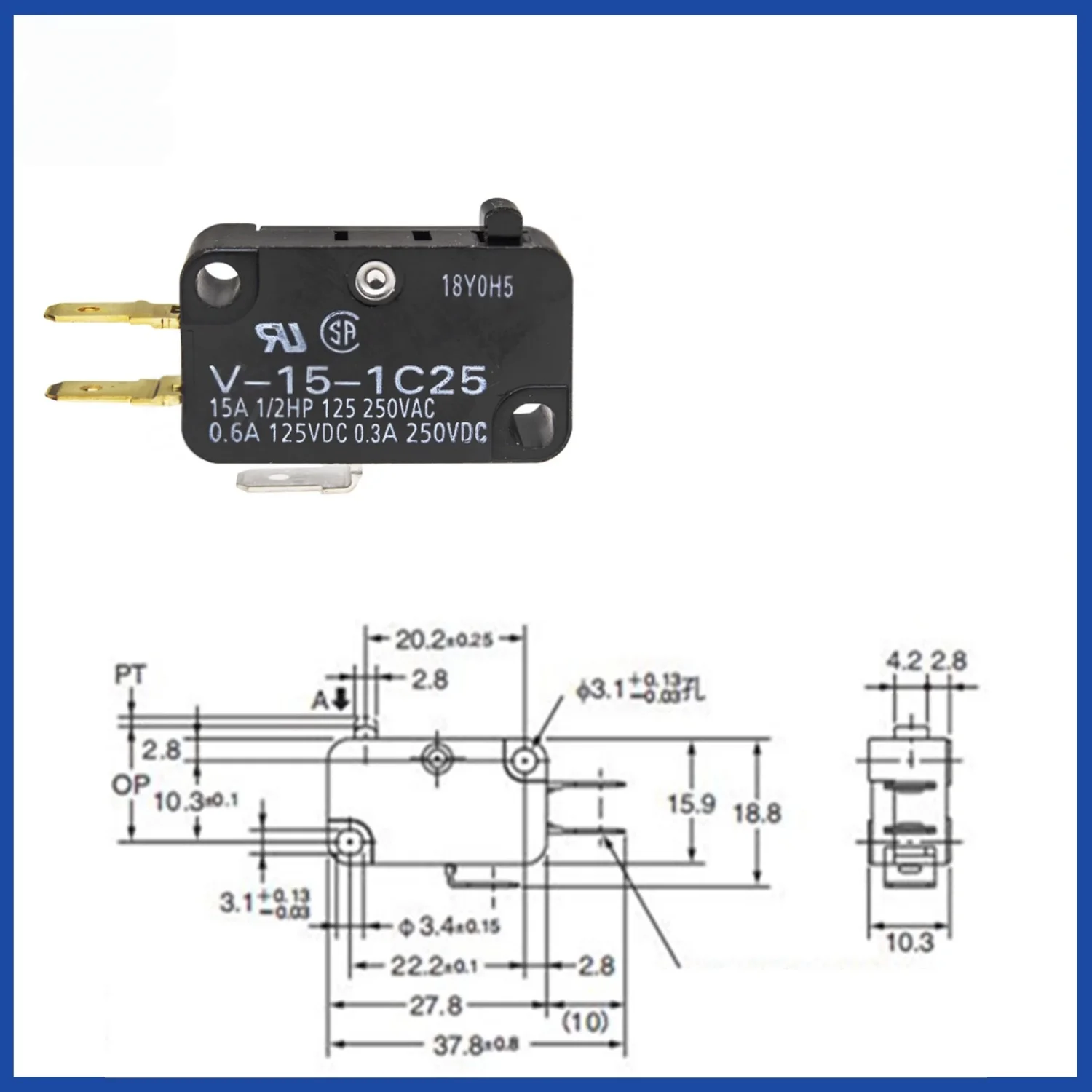 Микровыключатель Arvin limit micro switch
Микровыключатель Arvin limit micro switch