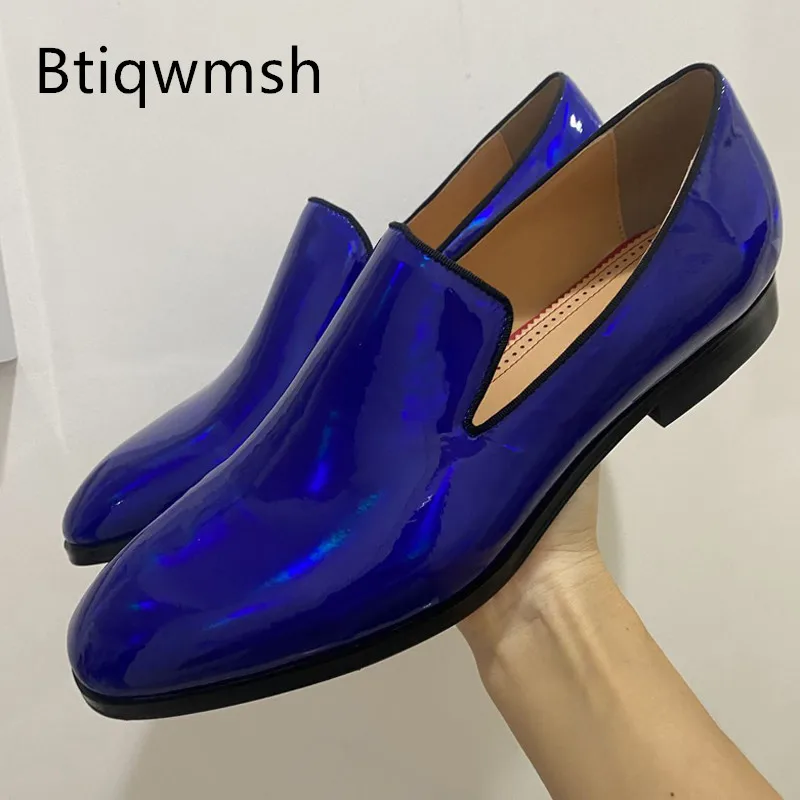 Luxury Blue Shoes Man Pointed Toe Bling Bling Slip On Flat Shoes Men Sexy Party Shoes
Luxury Blue Shoes Man Pointed Toe Bling Bling Slip On Flat Shoes Men Sexy Party Shoes