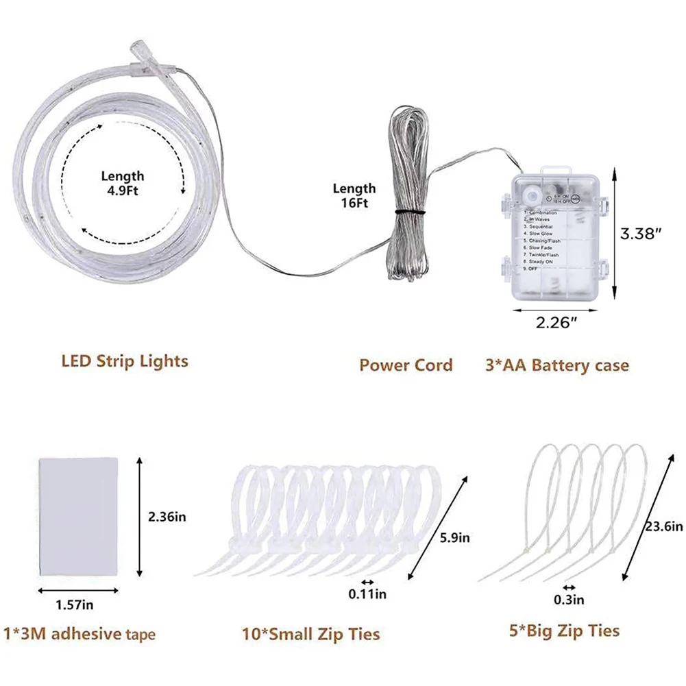 Basketball Hoop Light String 16 Feet 17 Colors 32-key Accessory Battery Box Functional LED Light Professional New
Basketball Hoop Light String 16 Feet 17 Colors 32-key Accessory Battery Box Functional LED Light Professional New