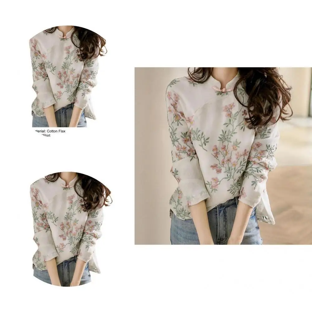 Soft Great Leisure Spring Shirt Elegant Cheongsam Shirt Chinese Style for Home
Soft Great Leisure Spring Shirt Elegant Cheongsam Shirt Chinese Style for Home