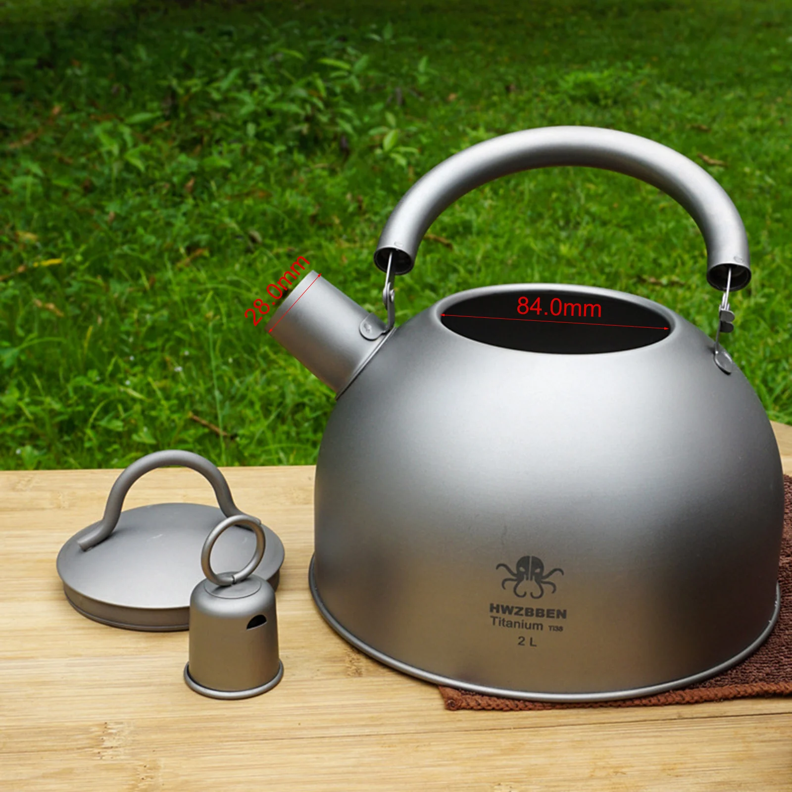 2L Titanium Whistling Tea Kettle Camping Kettle Lightweight Titanium Tea Pot Coffee Pot For Camping Hiking Backpacking Picnic
2L Titanium Whistling Tea Kettle Camping Kettle Lightweight Titanium Tea Pot Coffee Pot For Camping Hiking Backpacking Picnic