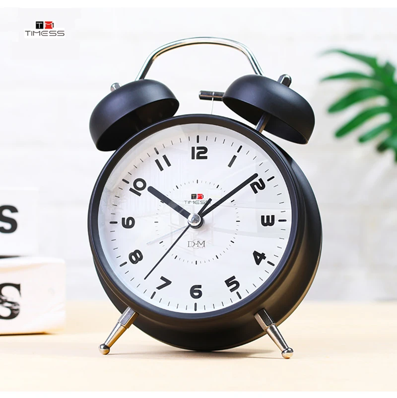 TIMESS 4 inch Twin Bell Alarm Clock Metal Frame 3D Dial With Backlight Night Light Desk Table Clock for Home Office
TIMESS 4 inch Twin Bell Alarm Clock Metal Frame 3D Dial With Backlight Night Light Desk Table Clock for Home Office
