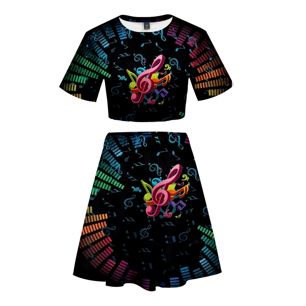 New Navel Navel Sports Girl Suit Fashion Youth Two-piece Female Sensual Skirt + Cute T-shirt Casual Suit Graphic T Shirts
New Navel Navel Sports Girl Suit Fashion Youth Two-piece Female Sensual Skirt + Cute T-shirt Casual Suit Graphic T Shirts