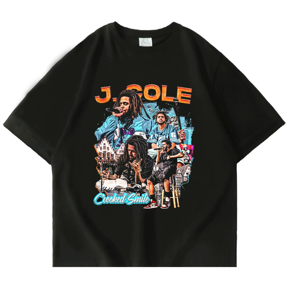 2022 Fashion Rapper J Cole Crooked Smile T-Shirt Harajuku Streetwear Graphic Print T Shirt Black O-Neck Short Sleeve Tshirts Top
2022 Fashion Rapper J Cole Crooked Smile T-Shirt Harajuku Streetwear Graphic Print T Shirt Black O-Neck Short Sleeve Tshirts Top