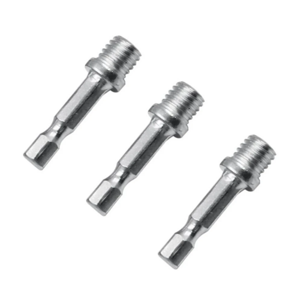3pcs M10 Thread Connecting Rod 1/4 Hexagon Adapter Drill Chuck Polishing Disc For Electric Drills Rotary Power Tool Accessories
3pcs M10 Thread Connecting Rod 1/4 Hexagon Adapter Drill Chuck Polishing Disc For Electric Drills Rotary Power Tool Accessories