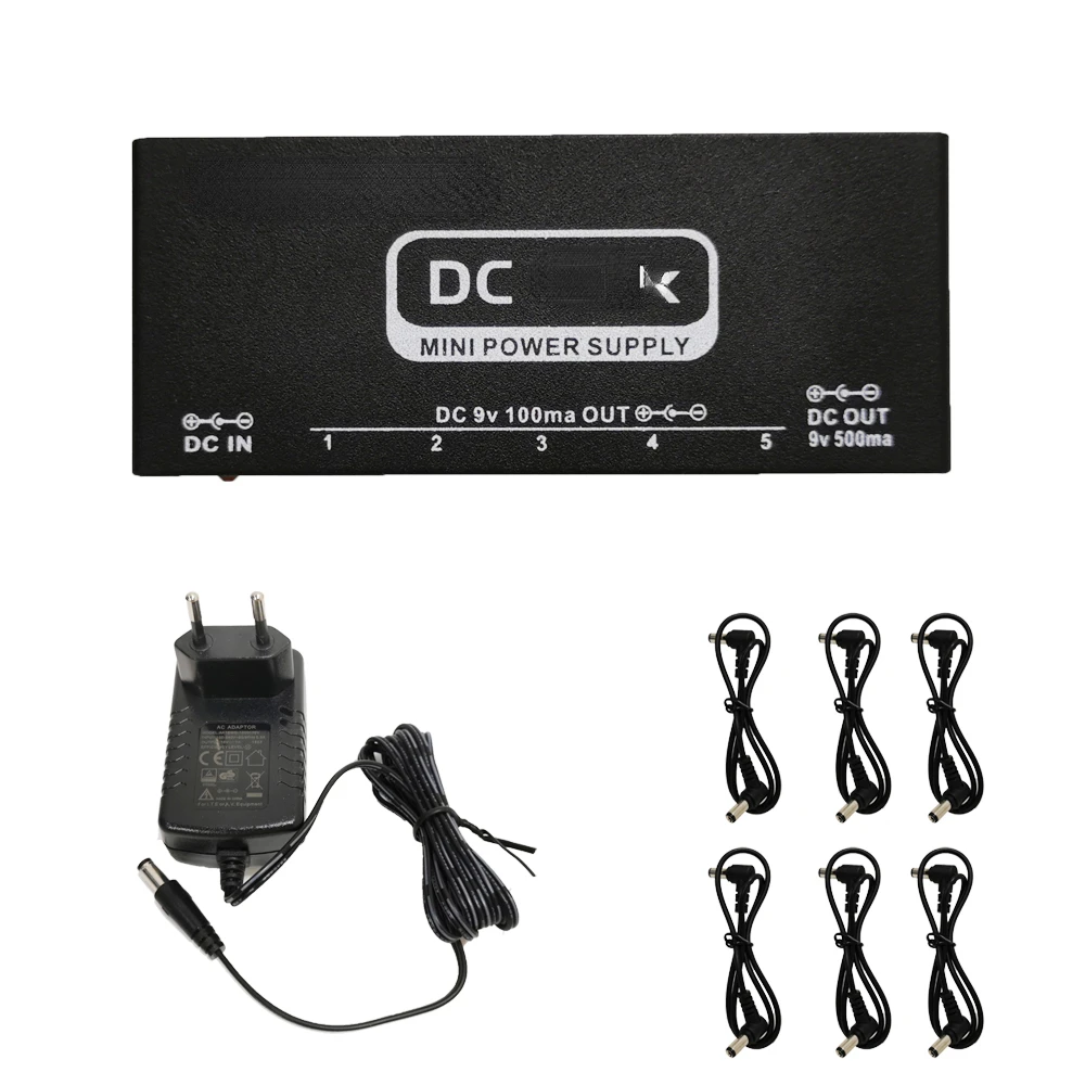 Мини DC-9V Электропитание педали для гитары, 6 изолированных выходных мощностей, защита от короткого замыкания/перегрузки по току
Мини DC-9V Электропитание педали для гитары, 6 изолированных выходных мощностей, защита от короткого замыкания/перегрузки по току