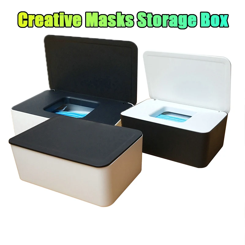 New Creative Masks Storage Box With Lid Wet Tissues Case Small Household Desktop Dustproof Organizer Box Color Patchwork Box 
New Creative Masks Storage Box With Lid Wet Tissues Case Small Household Desktop Dustproof Organizer Box Color Patchwork Box