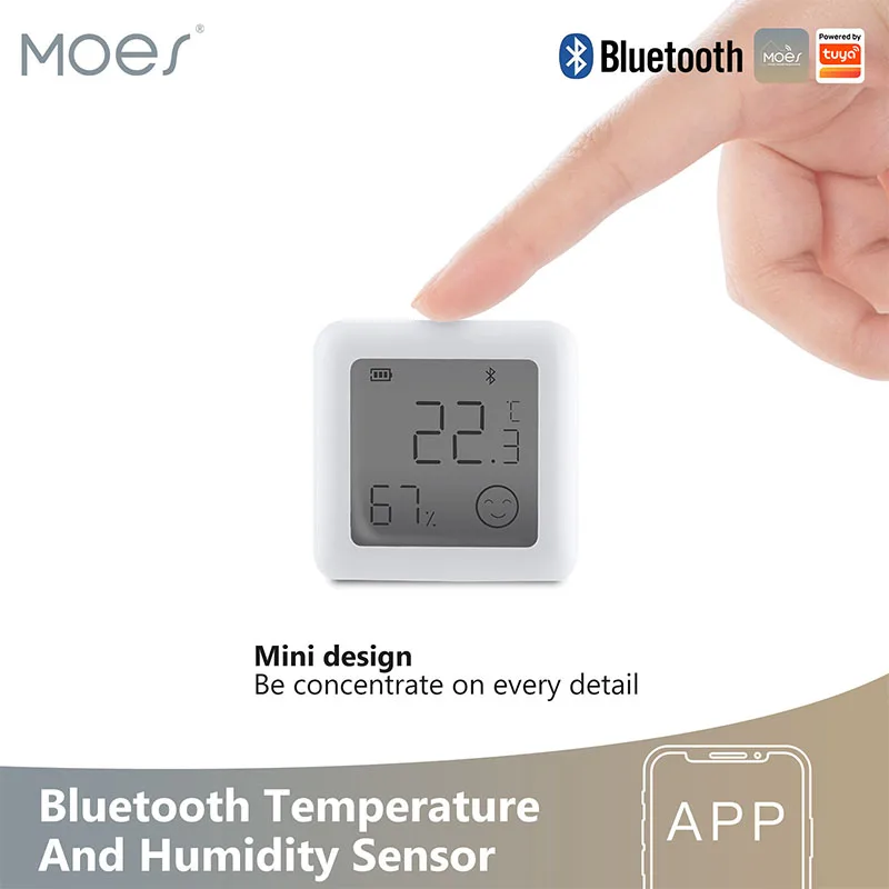 Bluetooth Temperature and Humidity Sensor T&H Meter with LCD Display Fahrenheit (F) /Celsius (C) Switchable Pocket Size Light
Bluetooth Temperature and Humidity Sensor T&H Meter with LCD Display Fahrenheit (F) /Celsius (C) Switchable Pocket Size Light