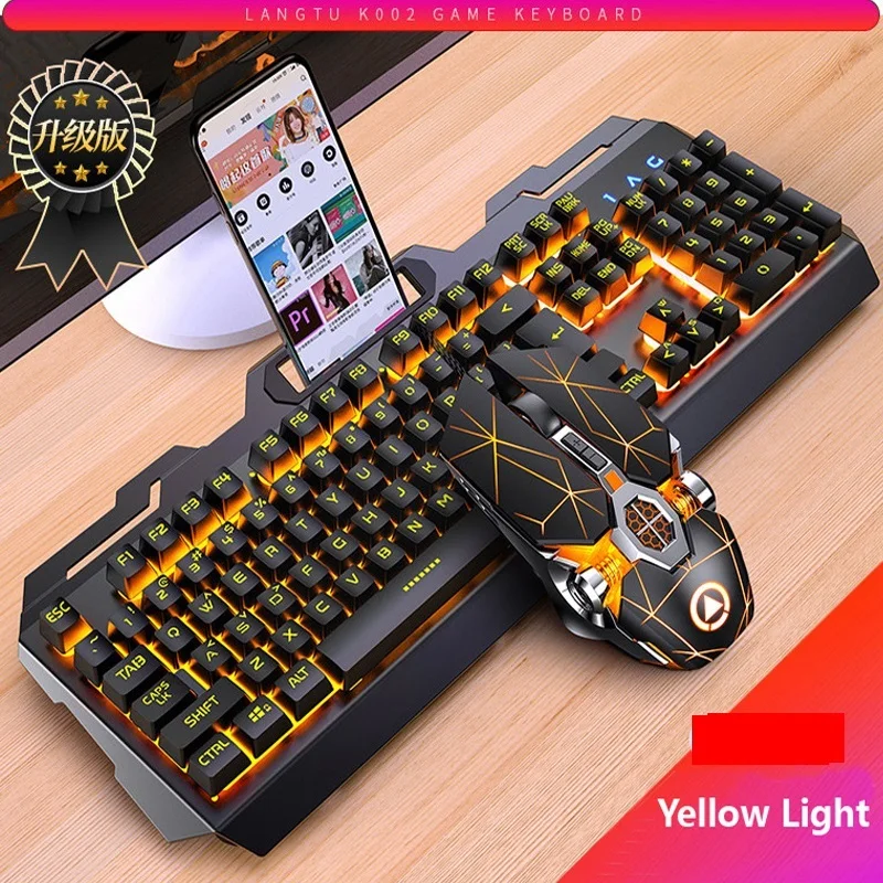 Gaming Keyboard Mouse Mechanical Feeling RGB LED Backlit Gamer Keyboards USB Wired Keyboard Computer Game Keyboard For PC Laptop
Gaming Keyboard Mouse Mechanical Feeling RGB LED Backlit Gamer Keyboards USB Wired Keyboard Computer Game Keyboard For PC Laptop