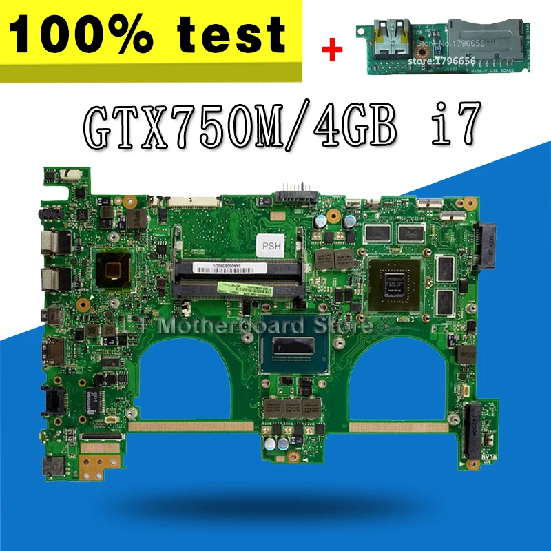 Отправка платы + N550JK материнская плата i7-4700HQ gt750 для Asus N550J G550JK Q550J Материнская плата ноутбука N550JK материнская плата N550JK материнская плата N550JK
Отправка платы + N550JK материнская плата i7-4700HQ gt750 для Asus N550J G550JK Q550J Материнская плата ноутбука N550JK материнская плата N550JK материнская плата N550JK
