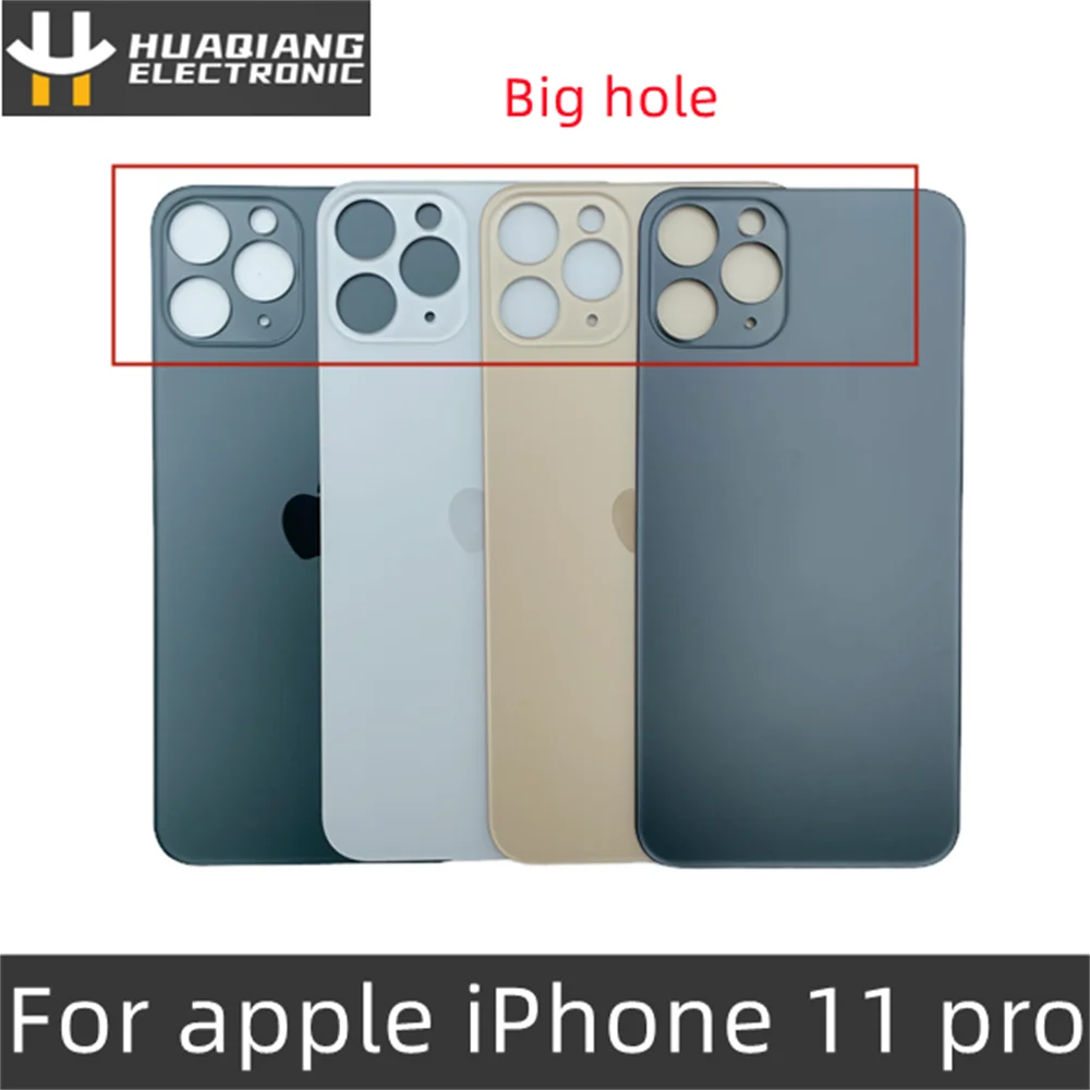 For iPhone 11 Pro AAA Grade Quality Big Hole Back Cover Glass Protection with 3M Sticker,For Rear Housing Repair
For iPhone 11 Pro AAA Grade Quality Big Hole Back Cover Glass Protection with 3M Sticker,For Rear Housing Repair