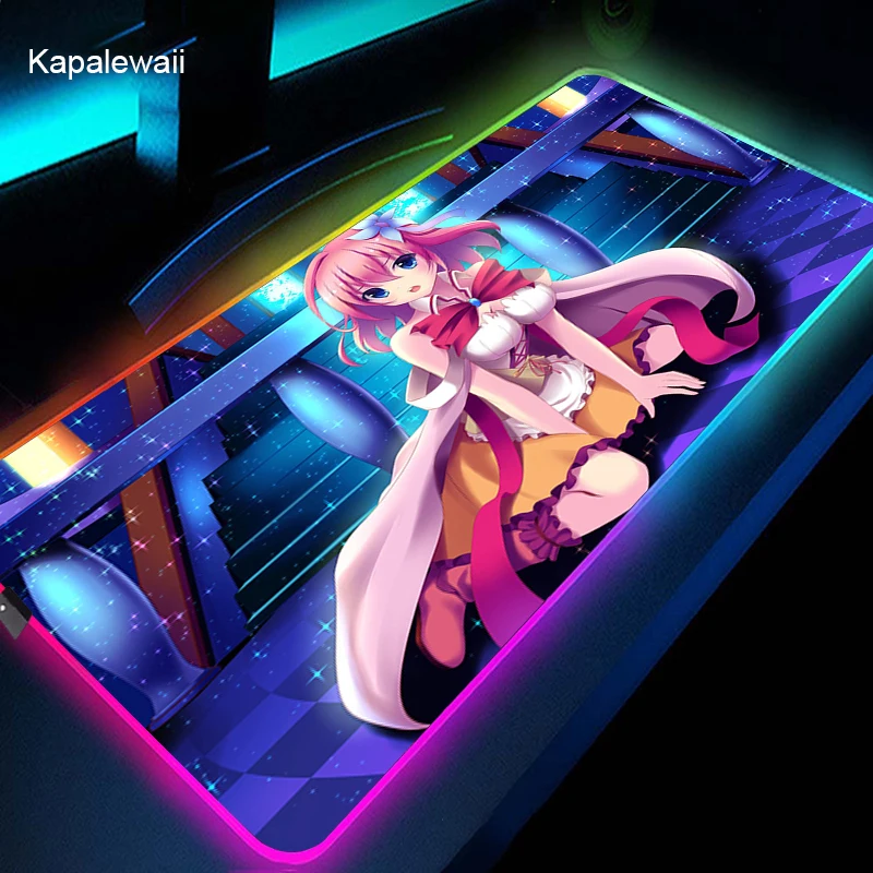 No Game No Life Rgb Mouse Pad Computer Keyboard Carpet Pad Gaming Accessories LED Game PC Connected Mat USB Gaming Desk Mousepad
No Game No Life Rgb Mouse Pad Computer Keyboard Carpet Pad Gaming Accessories LED Game PC Connected Mat USB Gaming Desk Mousepad
